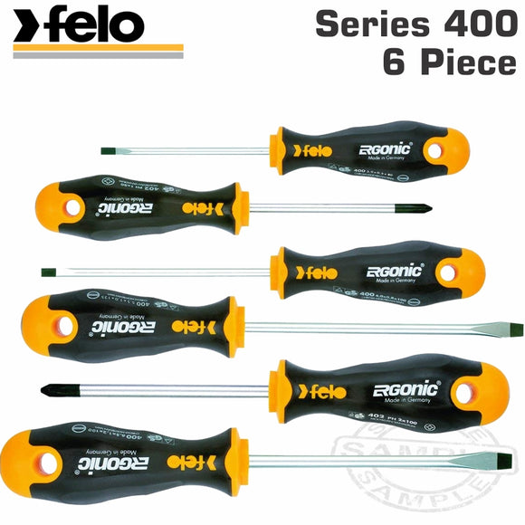 FELO 400 S/DRIVER SET 6PC ERGONIC HARD CASE