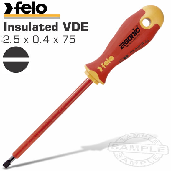 FELO 413 SL2.5X0.4X75 S/DRIVER ERGONIC INSULATED VDE