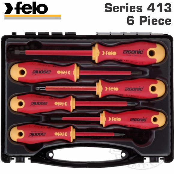 FELO 413 S/DRIVER SET 6PC ERGONIC INSULATED VDE SL/PH/PZ