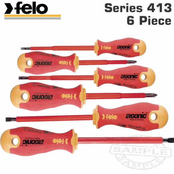 FELO 413 S/DRIVER SET 6PC ERGONIC INSULATED VDE SL/PH