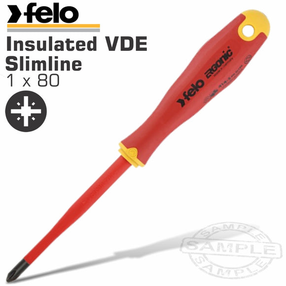 FELO 415 PZ1X80 S/DRIVER ERGONIC SLIMLINE INSULATED VDE