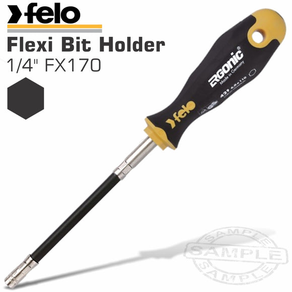 FELO 429 1/4'FX170 FLEXI BIT HOLDER S/DRIVER ERGONIC