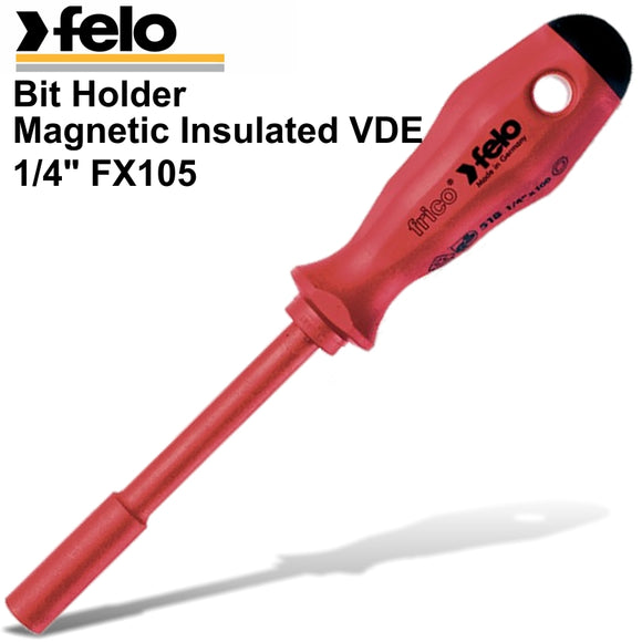 FELO 518 1/4'FX105 BIT HOLDER S/DRIVER FRICO INSULATED VDE MAGNETIC