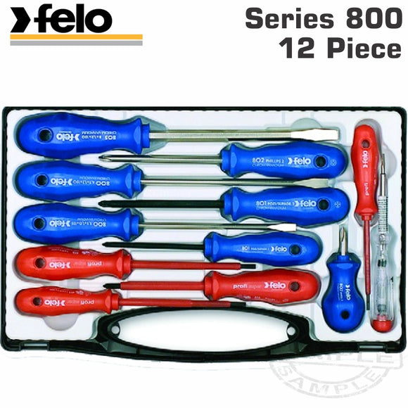 FELO SCREWDRIVER  SET 12-PCE INSULATED