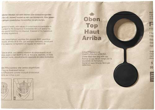 FESTOOL TWO-PLY FILTER BAG FIS-SR 5/6 /5 483143