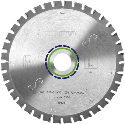 FESTOOL FLAT TOOTH SAW BLADE 210X2,2X30 F36 493351