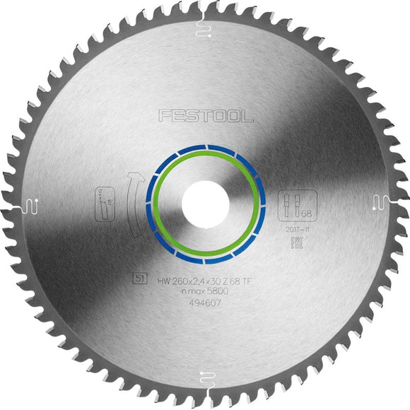 FESTOOL SPECIAL SAW BLADE 260X2,4X30 TF68 494607