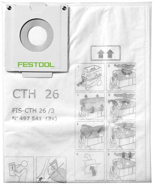 FESTOOL SAFETY FILTER BAG FIS-CTH 26/3 497541