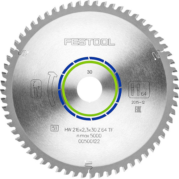 FESTOOL SPECIAL SAW BLADE 216X2,3X30 TF64 500122