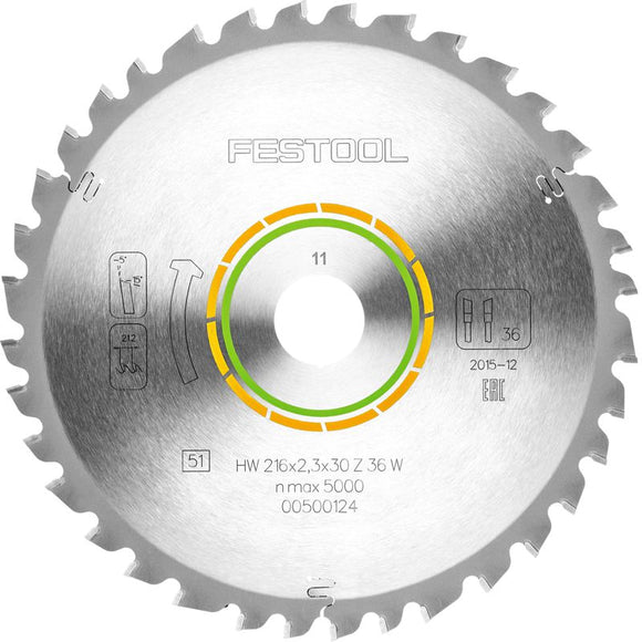 FESTOOL UNIVERSAL SAW BLADE 216X2,3X30 W36 500124