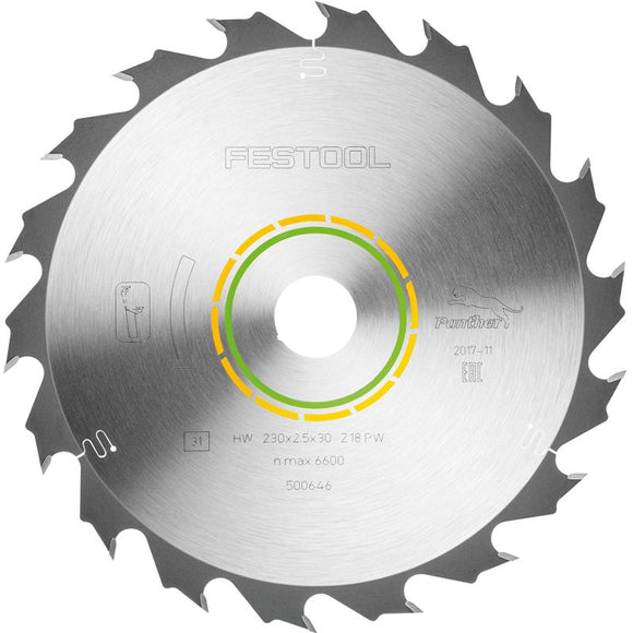 FESTOOL PANTHER SAW BLADE 230X2,5X30 PW18 500646