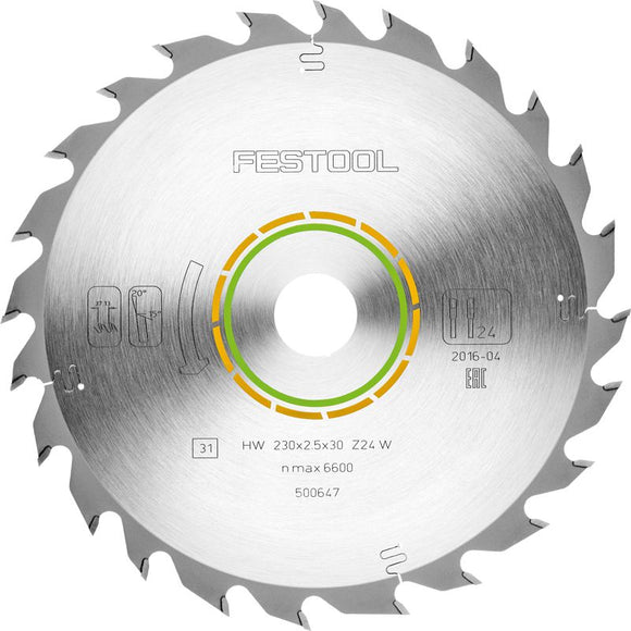 FESTOOL STANDARD SAW BLADE 230X2,5X30 W24 500647
