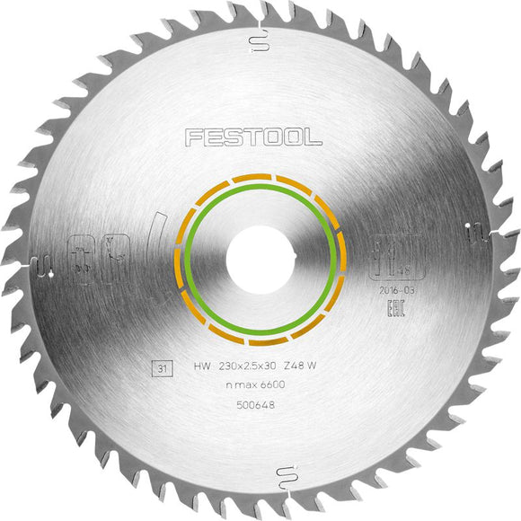 FESTOOL FINE TOOTH SAW BLADE 230X2,5X30 W48 500648