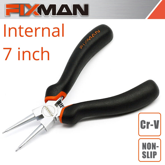 FIXMAN STRAIGHT INTERNAL CIRCLIP PLIERS 7'/175MM