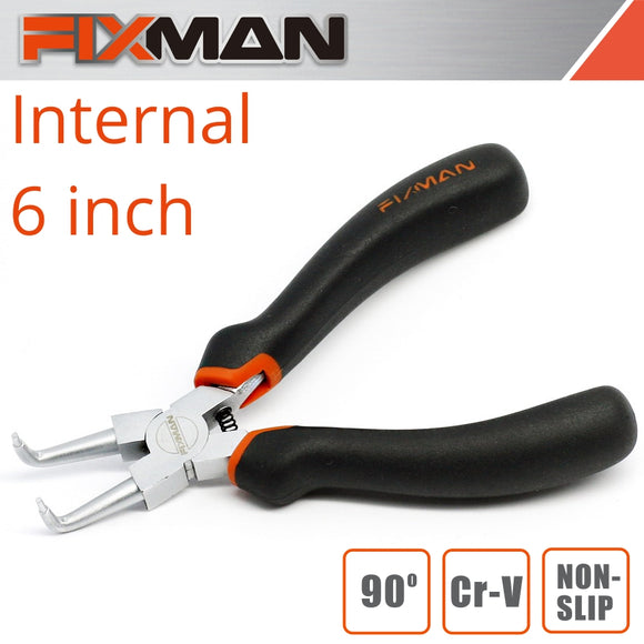 FIXMAN INTERNAL CIRCLIP PLIERS 6'/145MM X 90 DEG