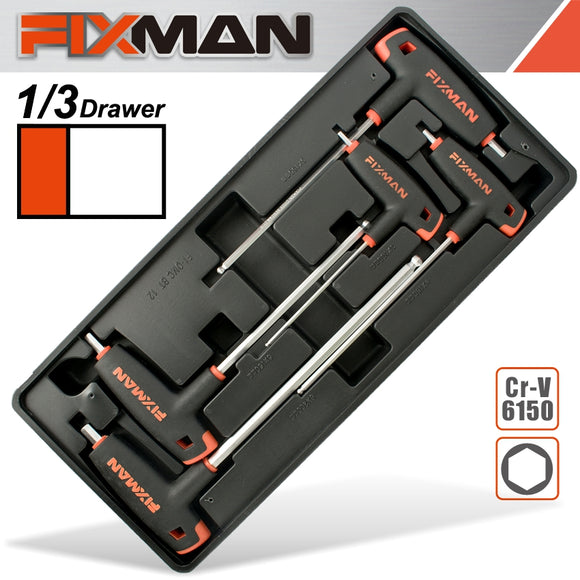 FIXMAN 5-PC L-HANDLE HEX KEYS W-BALL HEAD 3-4-5-6-8MM