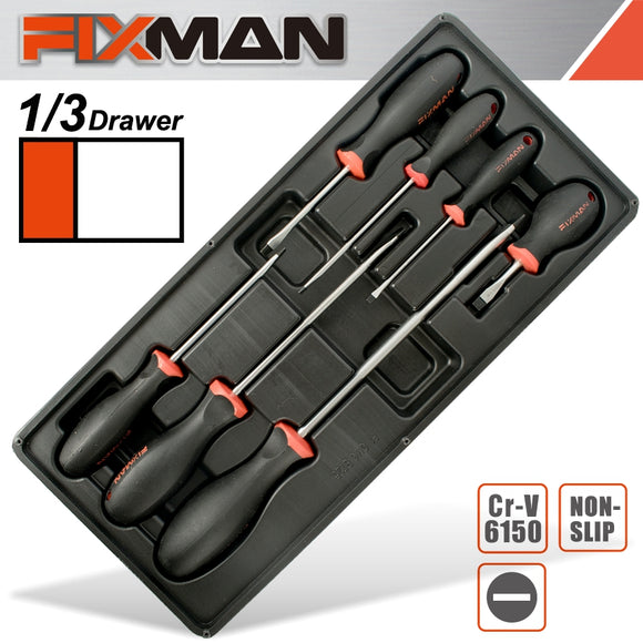 FIXMAN 7-PC SLOTTED SCREWDRIVERS