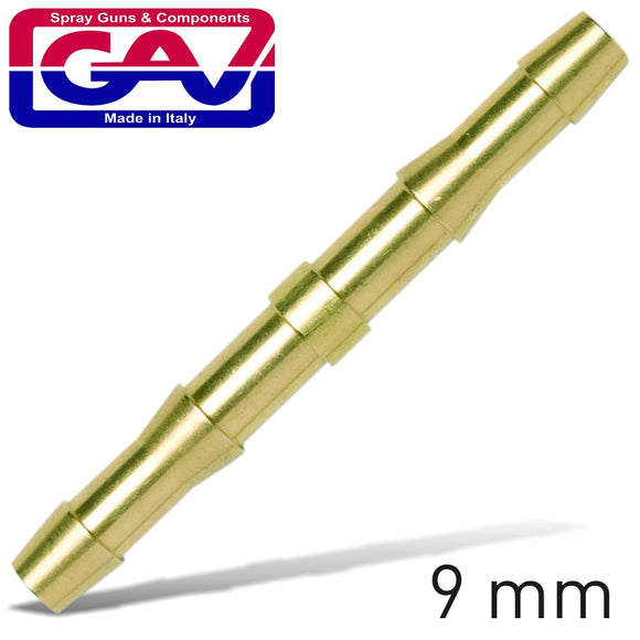 HOSE CONNECTOR BRASS 9MM