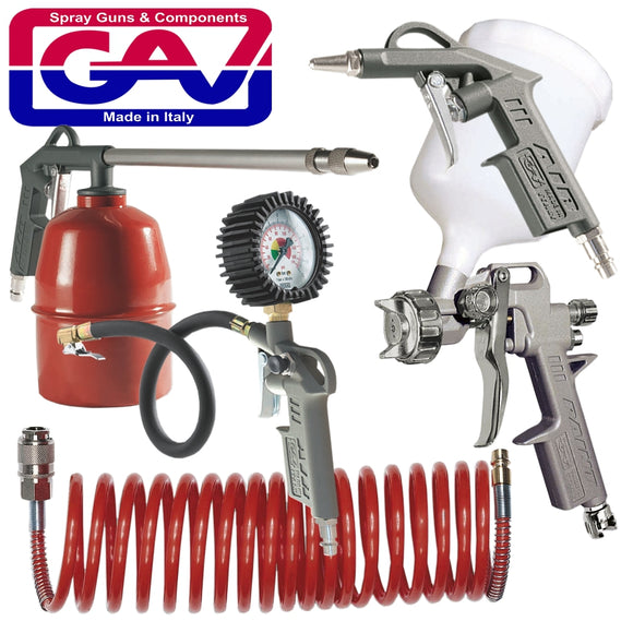 SPRAY GUN KIT 5PIECE W/162A