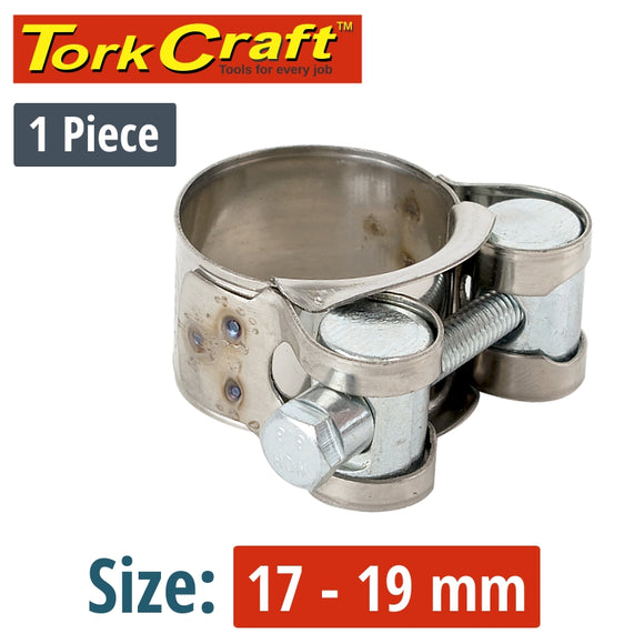 HOSE CLAMP H/DUTY 17-19MM BULK
