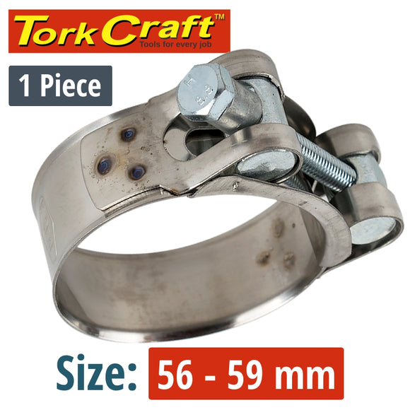 HOSE CLAMP H/DUTY 56-59 BULK