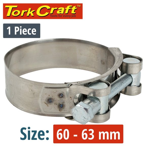 HOSE CLAMP H/DUTY 60-63 BULK