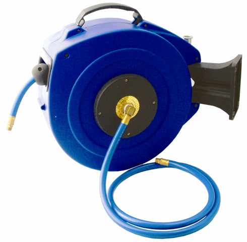 AIR HOSE REEL 15M X 9.5MM(3/8) PU HOSE  P/P CASING WALL MOUNTED