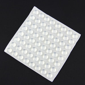 64Pcs DIY PVC Anti-Collision Silicone Pad With Sticker