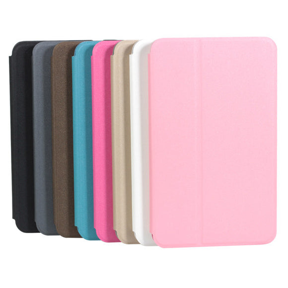 Folio Scrub PU Leather Case Cover For Samsung T330 Tablet