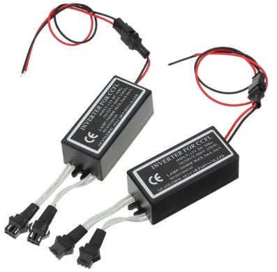 2PCS CCFL Angel Eyes Halo Ring Lights Inverters 12V Anti Interference