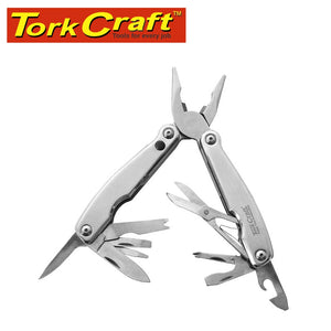 MULTITOOL SILVER WITH LED LIGHT & NYLON POUCH IN BLISTER