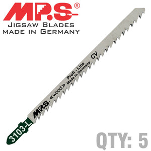 JIGSAW BLADE WOOD LONG T-SH.6TPI 130MM LONG T301DL