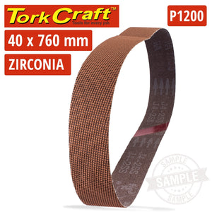 1200 GRIT ZIRCONIA SANDING BELTS 40MMX760MM