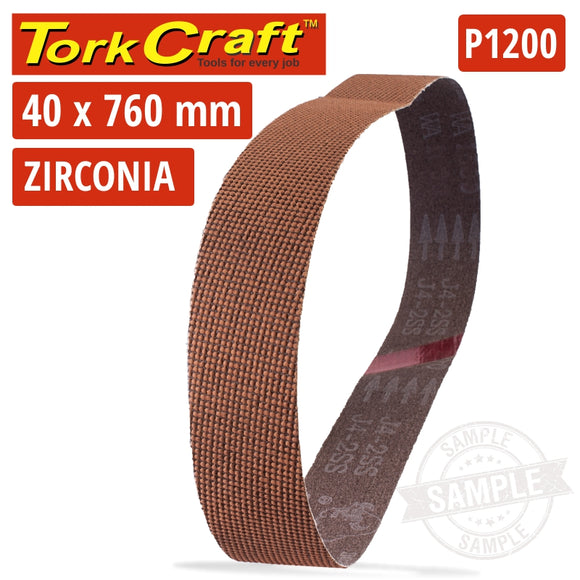 1200 GRIT ZIRCONIA SANDING BELTS 40MMX760MM