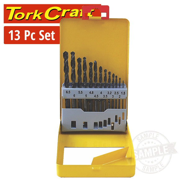 DRILL BIT SET 13PCE ROLL FORGED METAL CASE