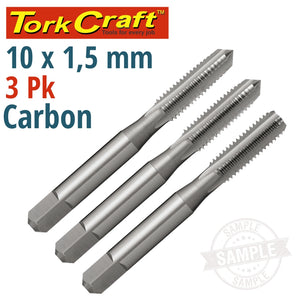 TAPS CARB.STEEL 10X1.50MM 3/PK
