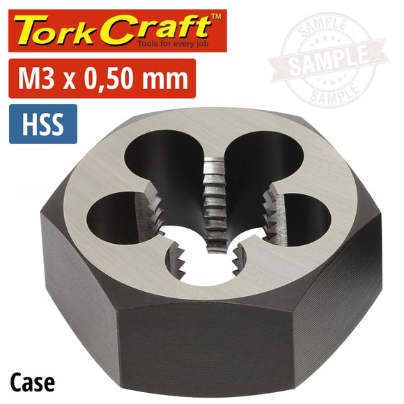 DIE HSS HEX 3X0.50MM 1'1/CASE