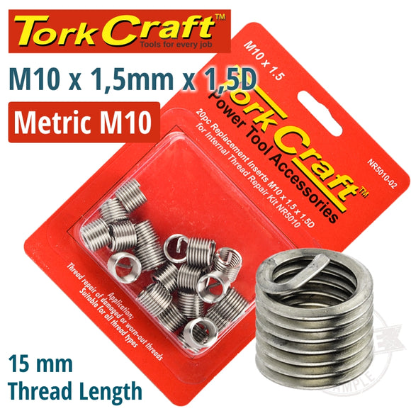 THREAD REPAIR KIT M10 X 1.5 X 1.5D REPL. INSERTS FOR NR5010