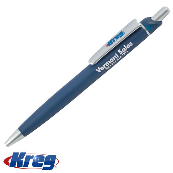 KREG BALLPOINT PEN BLUE AND WHITE