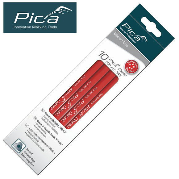 PICA UNIVERSAL MARKING PENCIL BLACK 10PC