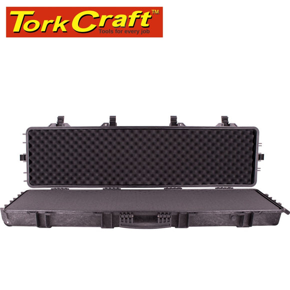 PLASTIC CASE 1387.5X393.7X152.4MM OD WITH FOAM BLACK RIFLE CASE