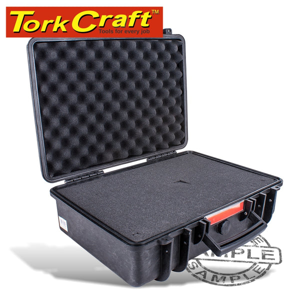 HARD CASE 460X355X175MM OD WITH FOAM BLACK WATER & DUST PROOF 433015