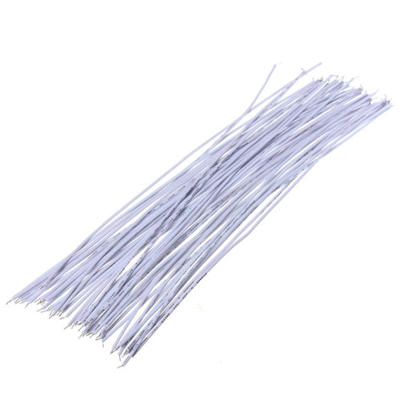 4 X 50Pcs White Two Ends With Tin-plated 20cm Breadboard Jump Cable