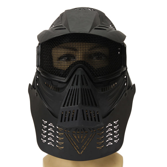 Biker Full Mask Paintball Tactical CS Airsoft Face Protection Guard