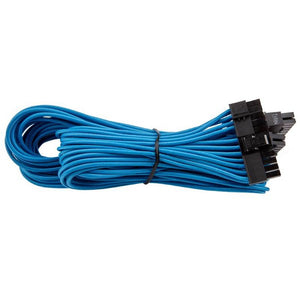 corsair CP-8920147 bLue premium individually sleeved flexible paracorded modular cable starter kit with 4x cable combs
