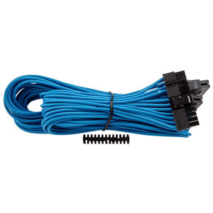 Corsair CP-8920161 bLue premium individually sleeved flexible paracorded cable with cable comb - 24pin ATX , 610mm with 1 connector - for RMX series ; RMi series, SF series