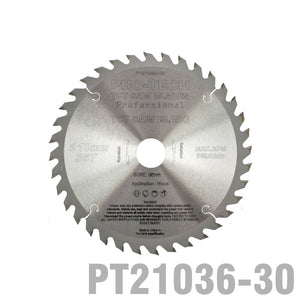 SAW BLADE TCT 210X2.4X30X36T WOOD PROF. PRO-TECH FES. TS75