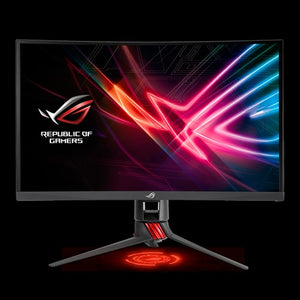 Asus ROG strix XG27VQ 27" 1800R Curved + RGB LED display with Freesync + ULMB ( Ultra Low Motion Blur ) + exclusive Refresh Rate Turbo Key + LED Light-in-Motion base + GamePlus hotkey + intuitive 5-way Navigation Key as joystick
