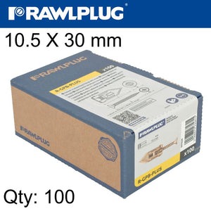 HAMMER IN FIXING PLASTERBOARD+SCREWS 10.5X30MM X100-BOX