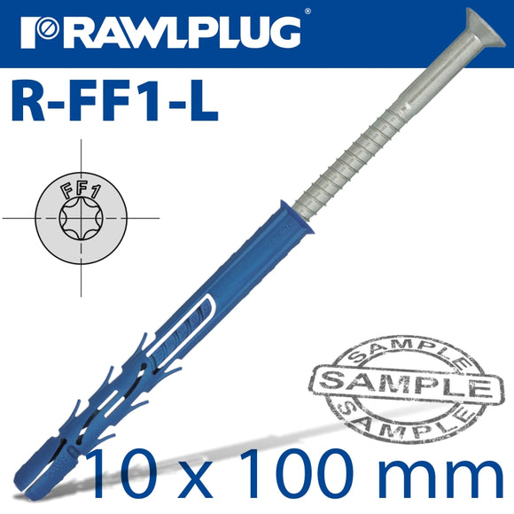 NYL FRAME FIXING ZP + CSK SCREW 9.8MMX100MM X6 -BAG